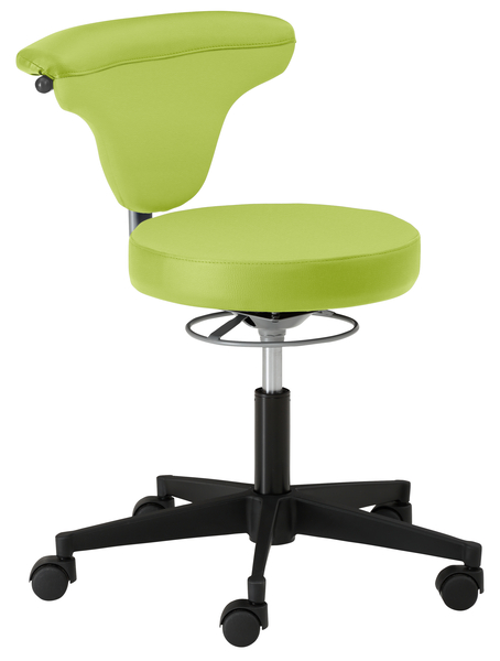 Hocker, Schreibtischstuhl, Rollstuhl, Sitzhöhe verstellbar, Grün