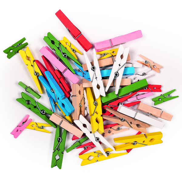 FOLIA Wäscheklammern, bunt, 48 Stück FOLIA Wäscheklammern, bunt, 48 Stück