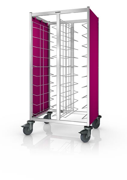 Tablett-Abräumwagen TAW 2x10 für GN Tabletts mit Seitenverkleidung
