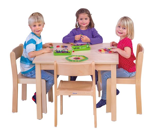Kindertisch, Holztisch, Holzstuhl, Drehspielzeug, Spielset