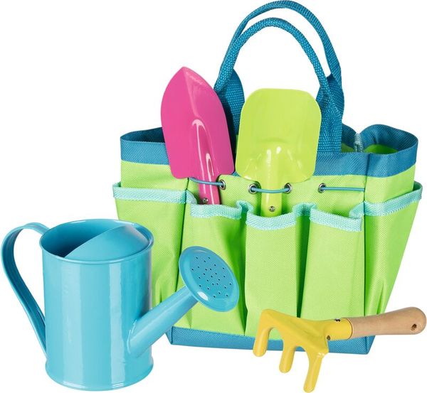 GOKI Gartenwerkzeug mit Tasche, 5-teilig