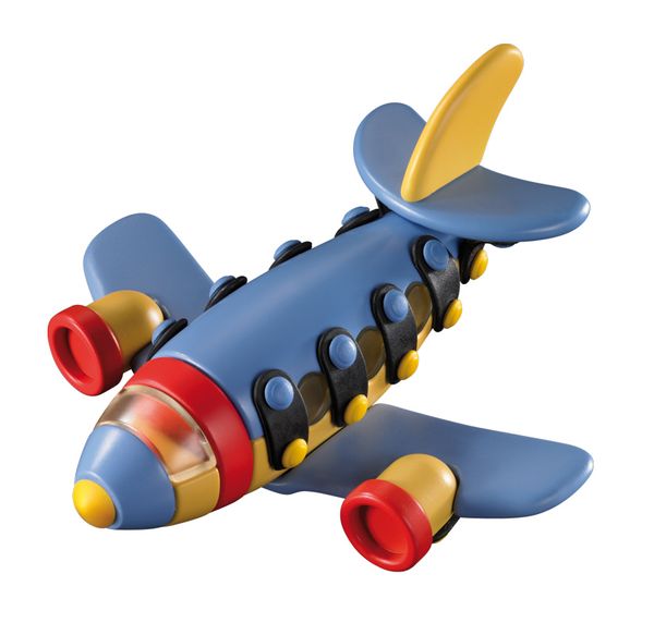 toy, airplane, construction, wooden, multicolor