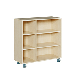 Hochschrank, Holz, Regal, Schubkastenlos, 2x4 Fächer