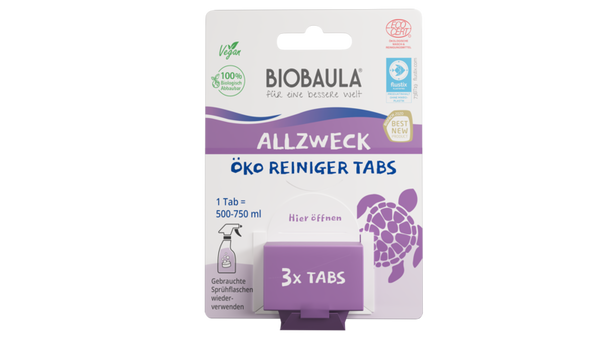 Öko-Reiniger, Tabs, Klimperfrei, Reinigungszubehör, Turtle Graphic