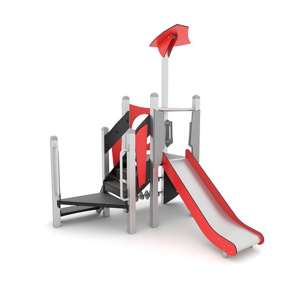 U3-Spielkombination mit Rutsche, Steel+
