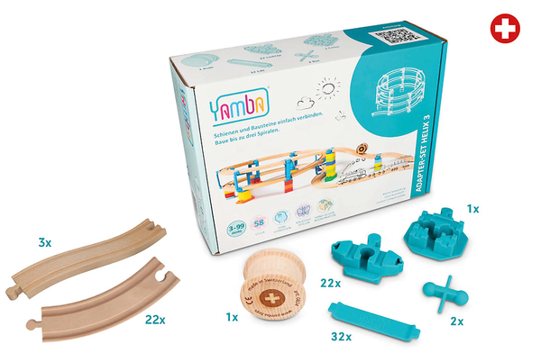 Schienen-Starter-Set Helix 3, 83 Teile, ab 3 Jahre
