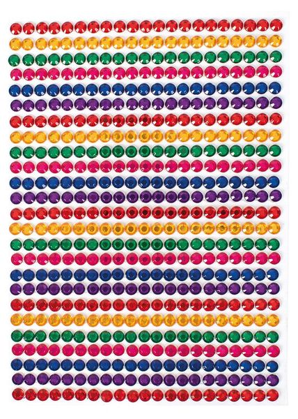 Kristallsteine selbstklebend, 525 Stück, verschiedene Farben Kristallsteine selbstklebend, 525 Stück, verschiedene Farben