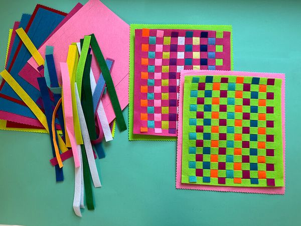 Filz-Platzdeckchen "Zum Fädeln" Filz-Platzdeckchen "Zum Fädeln"