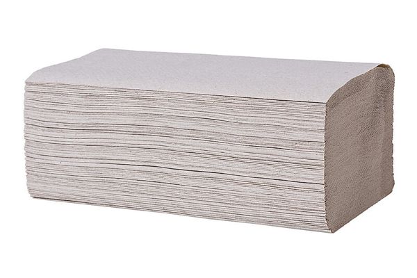 GREEN HYGIENE Vorratspack Handtuchpapier 1-lagig, FALK, natur, V-Falz, 25x23 cm, 2x5.000 Blatt