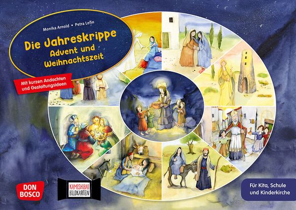 Adventskalender, Die Jahreskrippe, Krippe, Weihnachtszeit, Kirche Kinder