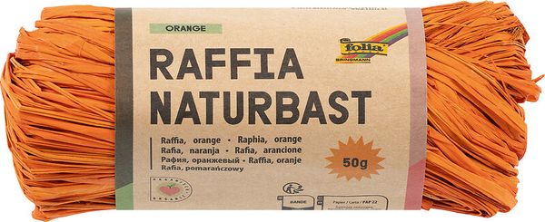 FOLIA Bastelbast, 50 g Bund in einer Farbe (wählbar)