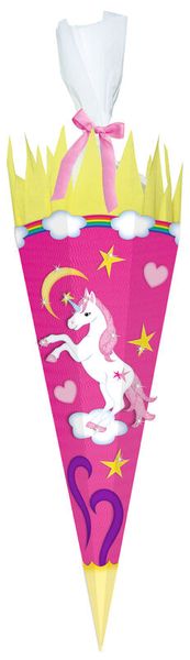 Schultüte, Schultüte, Malerisch, Möhrenlich?, Regenbogen, Pferd, Einhorn, Sternen, Pastell