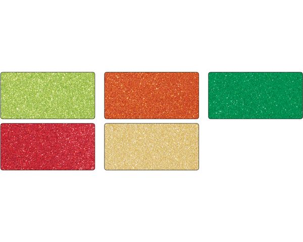 FOLIA Glitterkarton Oriental, 24 x 34 cm, 5 Bogen