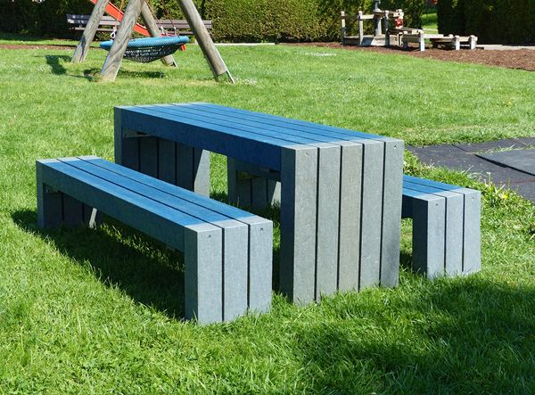 holzstuhl, gartenmöbel, sitztisch, holzbank, grillplatz