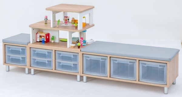 BETZOLD EduCasa Regalkombination mit Puppenhaus BETZOLD EduCasa Regalkombination mit Puppenhaus