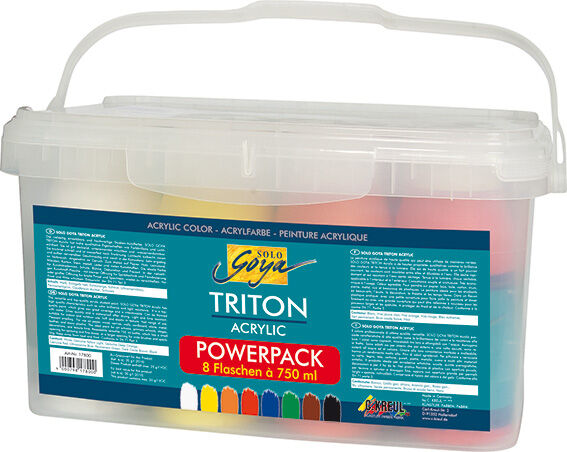 KREUL SOLO GOYA Triton Power Pack Acrylfarbe, 8 x 750 ml