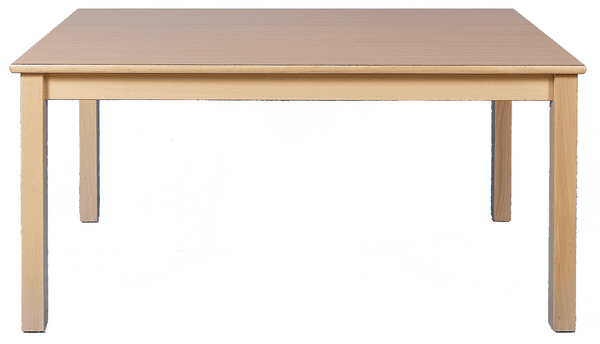Rechtecktisch, 80 x 60 cm (mit Zarge), Dekor Birke, Tischbeine aus Holz Rechtecktisch, 80 x 60 cm (mit Zarge), Dekor Birke, Tischbeine aus Holz