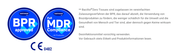 Bode Bacillol® Zero Tissues, 100% Plastikfrei, 1x100 Tücher Bode Bacillol® Zero Tissues, 100% Plastikfrei, 1x100 Tücher