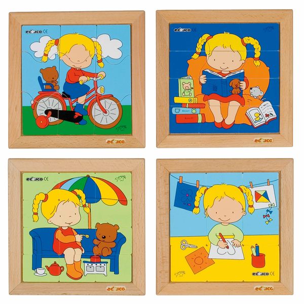 EDUCO Mädchen Puzzle , 4 Puzzle, 9-12 Teile, ab 3 Jahre EDUCO Mädchen Puzzle , 4 Puzzle, 9-12 Teile, ab 3 Jahre