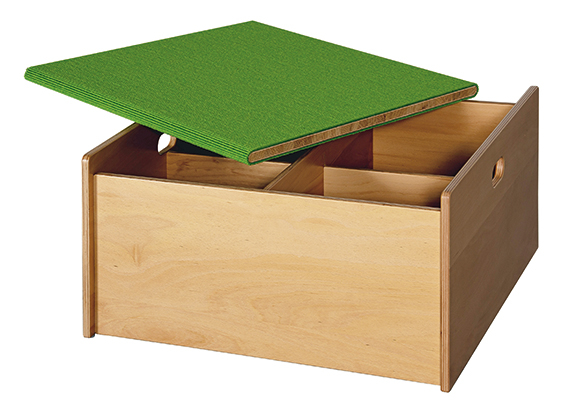 Holzkiste, Aufbewahrung, Box, Kiste, Grasmatte, Grünes Teppichblatt