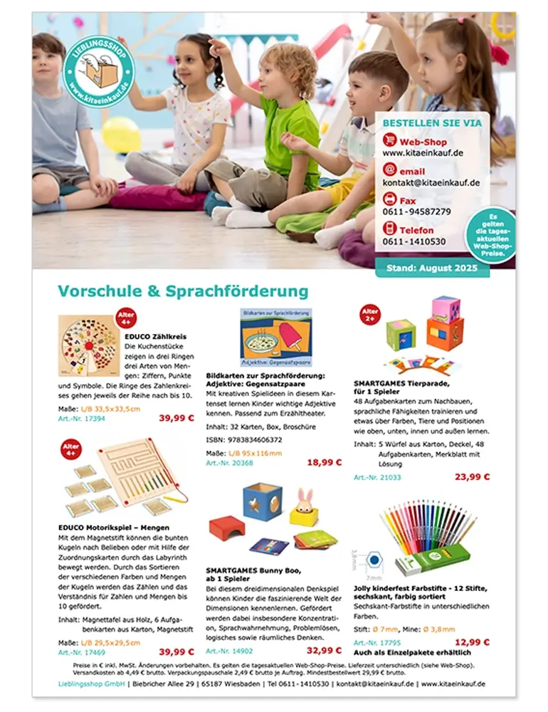 Titelbild des Vorschul-Flyers