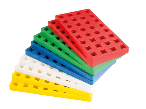 Bausteine, Kunststoffbausteine, Mehrfarbig, Platten, Baukasten