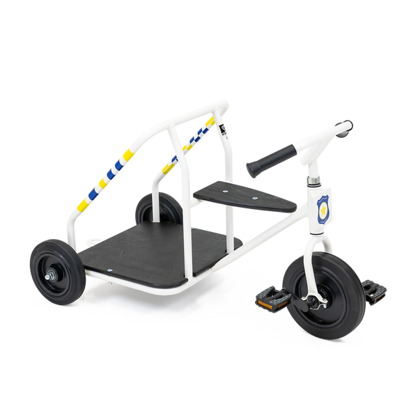 Kindertrike, Dreirad, Scooter, White, Gelbblau