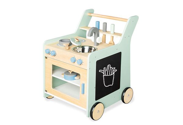 Spielküche, Holzküche, Kinderküche, Rollenspiel, Wagenrollen