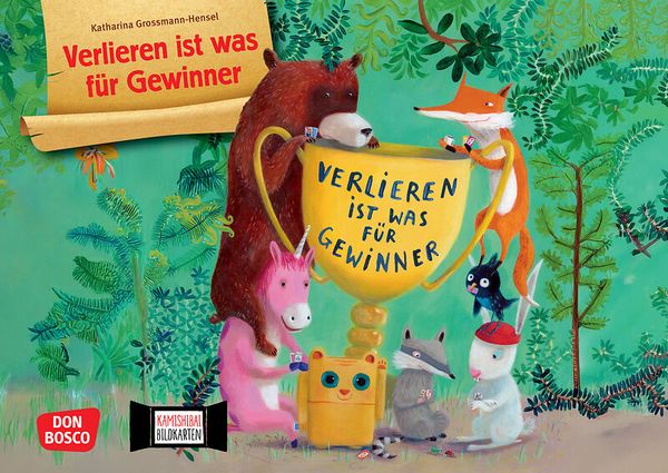 Kinderbuch, Tierfiguren, Buchcover, Tierfiguren-Topf, Verlieren ist was für Gewinner