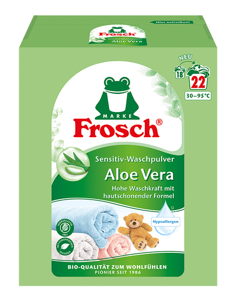 FROSCH Sensitiv-Waschpulver Aloe Vera, verschiedene Größen