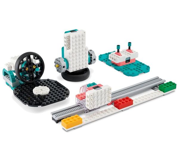 Bauspielzeug, Bausteine, Lego-ähnlich, Motor, Fahrbahn