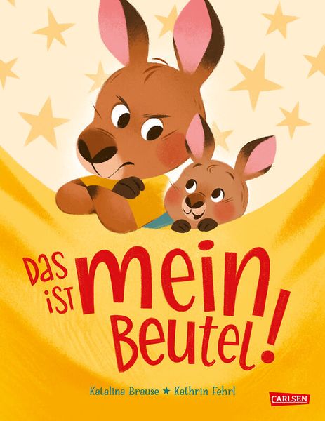 Hasenfigur, Hase, Kinderbuch, Buchcover, Gelb-orange Hintergrund