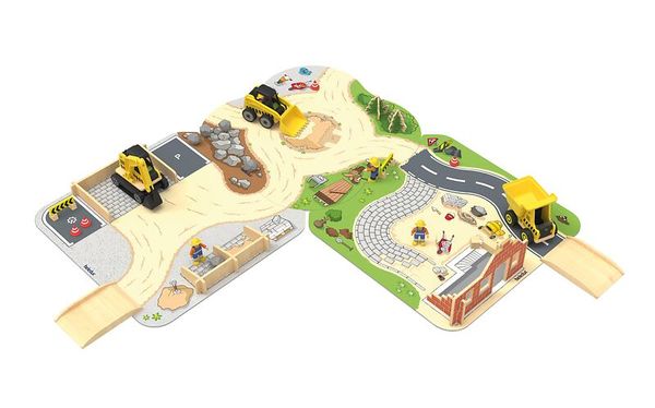 Spielset, Baustelle, Baustellen, Kleinstteile, Baumaschinen