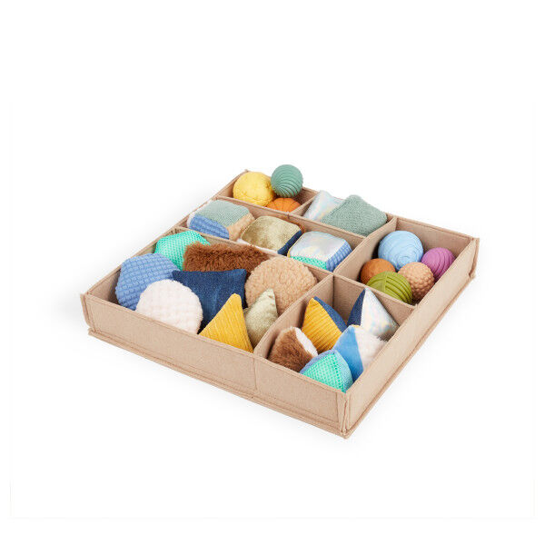 Wollknäuel, Strickwolle, Sammelbox, Nadeln, Garnset