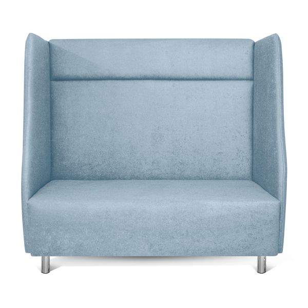 Sessel, Halbsessel, Stoffbezug, Blau, Hochlehner