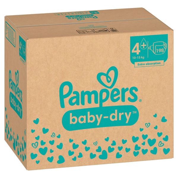 Windel, Baby, Pampers, Einweg, Größe4+