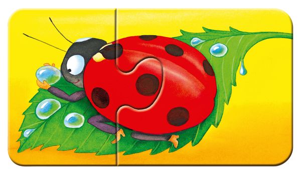 RAVENSBURGER my first Puzzle: Tiere im Garten, 9 Kinderpuzzles mit 2 Teilen, ab 2 Jahre