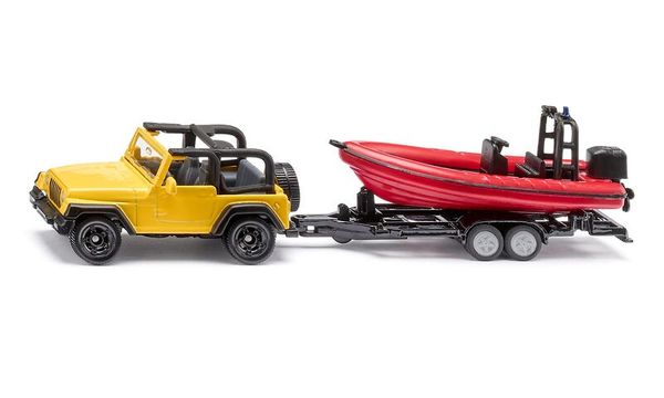 SIKU Jeep mit Boot, ab 3 Jahre