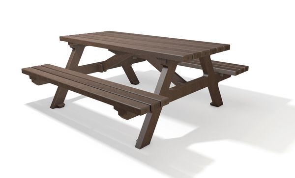 Picnic table, Holztisch, Braun, Sitzbank, Geeignet fuer Outdoor