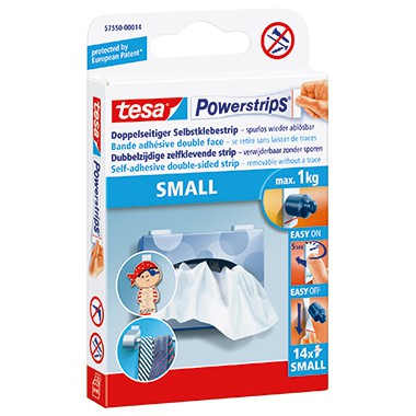 Tesa Klebestücke Powerstrips small 14,5mm x 33mm 14 Stück Tesa Klebestücke Powerstrips small 14,5mm x 33mm 14 Stück
