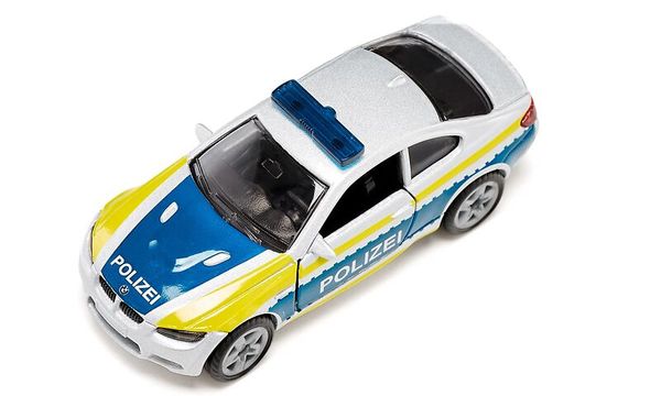 Polizei Auto, Polizeiwagen, Spielzeugauto, Blau Gelb, Notruf Blaulicht