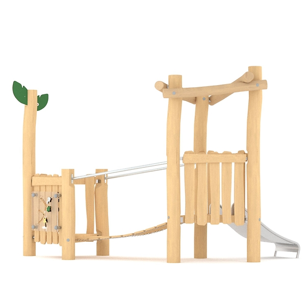 Spielgerät, Holz-Spielplatz, Kletterturm, Waldspielzeug, Rutsche