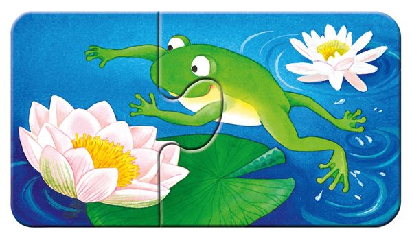 RAVENSBURGER my first Puzzle: Tiere im Garten, 9 Kinderpuzzles mit 2 Teilen, ab 2 Jahre