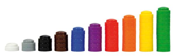 spare Cap, stapelbare Abdeckung, bunte Stapelabdeckung, Deckel-Set, Kunststoffdeckel