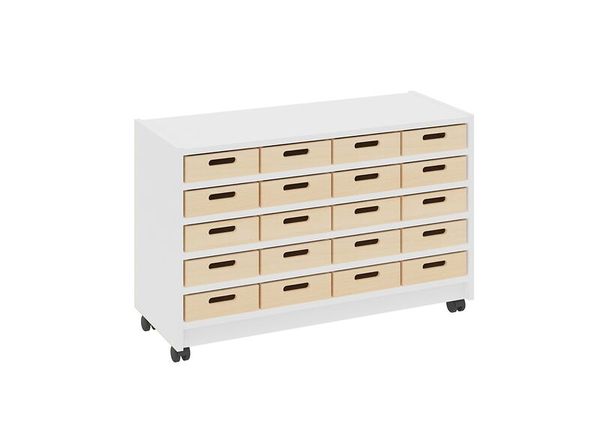 Materialschrank mit kleinen Kästen ohne Sichtfenster, Varianten wählbar