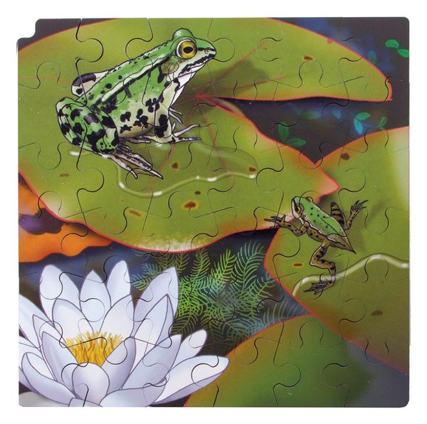 Circle of life Puzzle, Frosch, Holz, 86 Teile, ab 3 Jahre Circle of life Puzzle, Frosch, Holz, 86 Teile, ab 3 Jahre