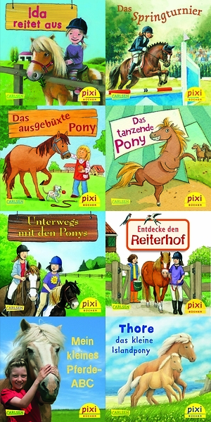 PIXI Set Pferde und Ponys, 8er-Set