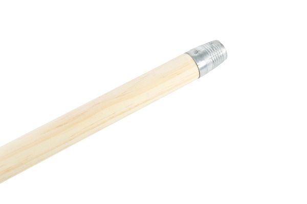 Holzstiel, Holzgriff, Metallverschluss, Stiel mit Schraubendeckel, Holzstiel mit Metallkante