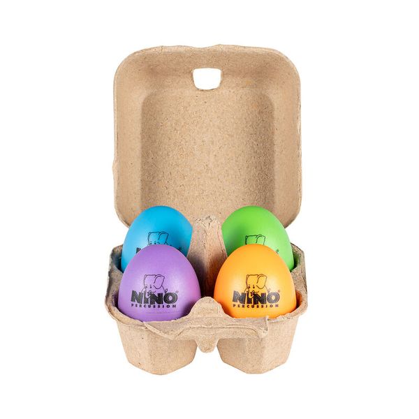 NINO® Percussion Egg Shaker Box, 4-tlg., Farbset wählbar