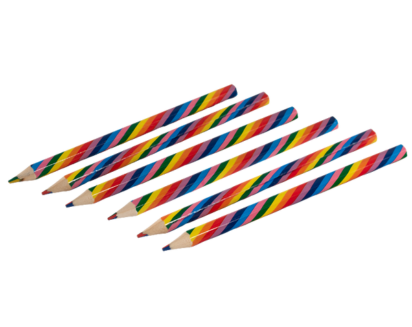 Regenbogen-Stifte, 6 Stück